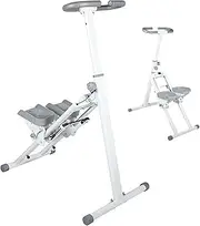 Stair Stepper for Home Gym, Vertical Stair Climber Machine Stepping Machine for Cardio, Compact Folding Cardio Exercise Climber with Extended Step Range, Adjustable Handlebar & Pedals