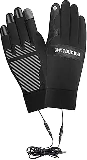 [Generic] USB Heated Motorcycle Gloves,Heated Gloves Touch Screen | Full Finger Training Gloves,Waterproof Winter Touch Screen Gloves,Winter Windproof Waterproof Warm Gloves,Winter Full Finger Training Gloves