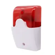 120 DB Flash LED Strobe Light Wired Siren DC 12V /24V /AC 220V Work for Wifi GSM