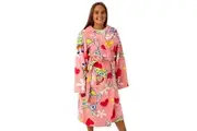 SpongeBob SquarePants Womens/Ladies Hooded Robe (Pink) - UTNS7230