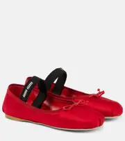 [Miu Miu] Miu Miu Satin ballet flats AU 6 red