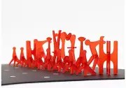 ISAMU NOGUCHI CHESS SET -- NEW AUTHORIZED EDITION -- ULTRA-MODERN 20th C. DESIGN