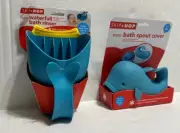 Skip Hop Baby Infant Bath Rinse Waterfall Whale Tear Free Hair Moby Spout Cover