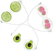 Baluue Reusable Eye Mask Cooling Gel Pvc Boys and Girls Face Mask for Sleep and Travel Random Style