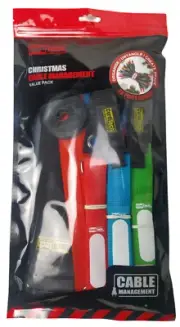 CordTech Christmas Cable Management Value Pack New Large Tidy 28 Piece Combo Set
