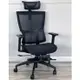 S3-LM 辦公椅 (有固定式腳凳版) (黑框黑網) HAWJOU 豪優 人體工學椅專賣店