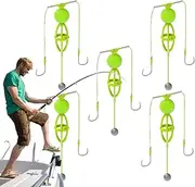 Bait Holder Hooks, Carp Bait Holder, Pack of 5 Spring Bait Cage Catching Hooks, Fish Equipment for Offshore, Boat, Freshwater and Saltwater