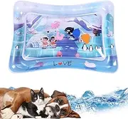 Cat Water Play Mat | Water Sensory Play Mat for Cats Dogs | Tummy Time Water Mat for Babies | Water Sensory Pad for Pet Water Play | Thickened Sensory Water Playmat for Cats Summer