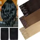 16-30Inch Mega THICK Clip In Remy Human Hair Extensions Full Head 200G 300G Weft