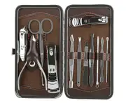 12X Manicure Pedicure Set Stainless Steel Nail Clippers Kit Nail Cutter Set