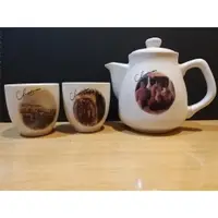 在飛比找蝦皮購物優惠-青田燒 茶杯組 陶瓷藝品 A1