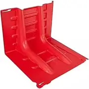 Flood Plates,L Shaped Flood Plates Residential Flood Protection Door Dam Flood Barriers Water Retaining Plates Water Blocking Flood Prevention(Red4pc)