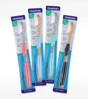 Quantum Euro-Tech Soft Toothbrush PRO SERIES Charcoal with HDP floss