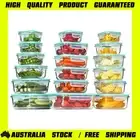 18-Pack Glass Food Containers w/ Locking Lids – Oven, Freezer, Dishwasher