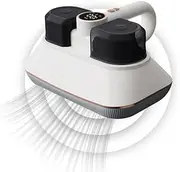 [Hocomay] Mite Vacuum Cleaner for Mattresses, Bed Vacuum Cleaner with UV-C Light & LED Display, 3 Speed Levels, 15 Kpa Double Cup Mattresses Handheld Vacuum Cleaner for Bed, Sofa and Cushion
