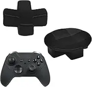 2 in 1 Metal D-Pads for Xbox One Elite Series 2,Elite Controller Metal D-Pads,Directional Pad Button Kits Replacement Parts for Xbox Controller Series 2 Core/Elite Series 2 Controller(Black)