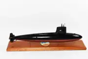 USS Scamp (SSN-588) Submarine Model, Navy, 20" Scale Model, Mahogany, Skipjack
