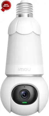 2K Wireless Light Bulb Security Camera Outdoor AI Human/Vehicle Detection Color