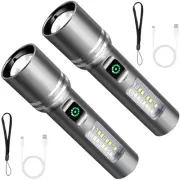 Flashlight High Lumens Rechargeable, 3000 Lumen Super Bright Led Flashlights ...