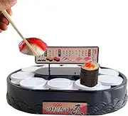 Automatics Sushi Machine - Rotatings Cupcakes Display Turn Table, Automatic Rotating Dessert Table | 360 Degree Automatic Sushis Cupcakes Macarons Rotatings Turntable, Easy to Use Swing Tray