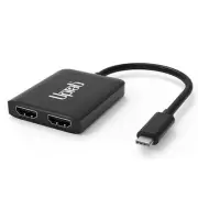 USB C to Dual HDMI Adapter Multi Monitor 4K 60Hz - USBC to 2 HDMI Displays Co...