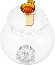 FUNOMOCYA Glass Teapot Teapot Clear Stovetop Pot Filtering Kettle Tea Container Tea Jug Clear Boiling Pot Gas Kettle Stovetop Teakettle Glass Transparent