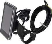 Cechoayuu Display Control Panel, Cycling Computer, Electric Bicycle Display Meter, Compatible with 0.9 inch (22.2 mm) Diameter Handlebar, Stable, Ebike Conversion Kit, Plastic, for Electric Bicycle