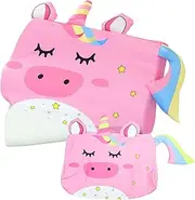 Children's Cushion Cover, 46 x 26 cm, Baby Pillow Case, Unicorn Cushion Cover, Unicorn Baby Toddler Pillow Cases for Girls