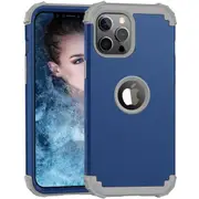 MCC Impact iPhone 13 Pro Shockproof 3in1 Rugged Case Cover Apple 13Pro [Dark Blue]