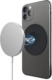 elago Magnetic Guide Sticker Compatible with Apple MagSafe Charger, Compatible with iPhone 11, Pro, Pro Max, SE 2020, Xs, Xr, Xs Max, X, 8, Plus, Compatible with iPhone 12 Series with Cases (Black)