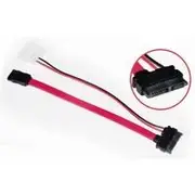 Astrotek Slim SATA Cable 6pin + 7pin/4pin + 7pin (0.5m + 0.1m) - AT-SATA-SLIM