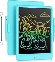 LCD Writing Tablet for Kids, 10 Inch Colorful Drawing Tablet Doodle Board, Learning &Educational Toys for 3 4 5 6 7 8 Years Old Girls Boys Birthday, Blue