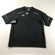 Under Armour Shirt Mens Medium Black 1/4 Zip Loose Fitted Compression NWT