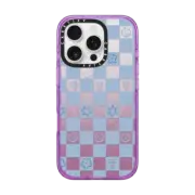 iPhone 16 Pro Impact Case MagSafe Compatible Checkered Doodles