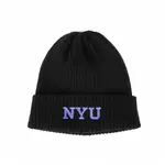 NCAA 毛帽 中性 紐約大學 黑紫刺繡 帽子 男女 7255588320