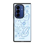 Galaxy Z Fold7 Impact Magnetic Case SLOWCOASTER Blue Smile