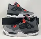 Nike Air Jordan Retro IV 4 GS Infrared 2022 Grey Grade School Size 7y 408452-061