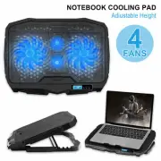 Ultra Slient&Dual USB 4 Fans Notebook Cooling Pad for MacBook Pro,Laptop 14"-16"