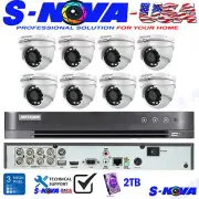 Hikvision 8CH Surveillance Camera System Kit with 2TB HDD Cameras Optional