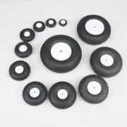4 pcs Model Plane Aircraft Tire & Wheel for RC Car Airplane Replacement Parts