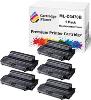 5-Pack Compatible Toner Cartridge for Samsung ML-D3470B MLD3470B SU673A (10000 Pages) for Samsung ML3371ND ML3471ND