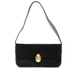 [Neous] Neous Clasp-fastening Suede Shoulder Bag ONE SIZE BLACK