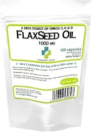 Lindens Flaxseed Oil 1000mg 90 Capsules Omega 3 6 9 Flax Linseed Oil Quality