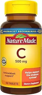 Nature Made Vitamin C 500 mg Caplets, 100 Ct to Help Support the Immune System† (Packaging May Vary)