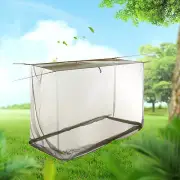 Portable Single Camping Mosquito Net Army Green Outdoor Netting Tent AU