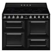 Smeg Victoria 110cm Freestanding Cooker with Induction Hob - Black