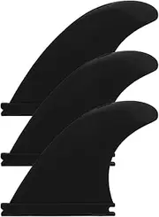 Paddle Board Fin, Fiberglass Nylon Surfboard Fins, 3 Surfboard Fins, Surfboard Fin, Paddleboard Accessories, Multifunctional Easy Installation Surfing Supplies for Short Board, Fun Board