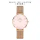 【Daniel Wellington】DW 手錶 Petite Melrose Pearl 32mm珍珠貝米蘭金屬錶-玫瑰金(DW00100516)