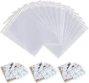 Pack of 200 Clear 9" x 12", A4 size, 240x300mm, 2.8 mil, Self Seal Cello Cellophane Bags Resealable Poly Bags OPP Bag for Packaging