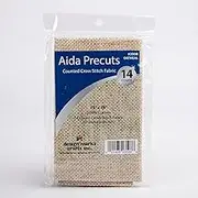 Design Works Gold Quality Aida 14 Count 15 inchX18 inch - Oatmeal - Color: Gold